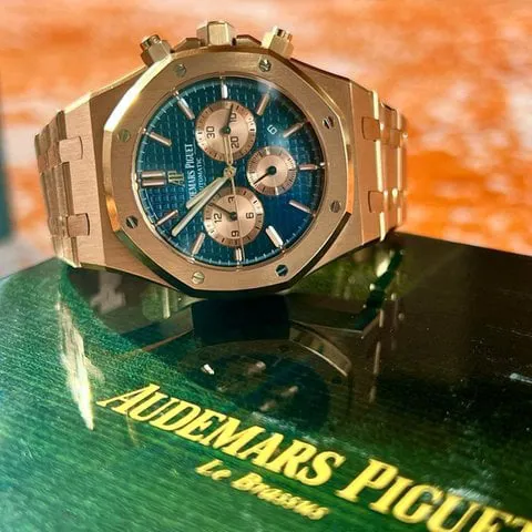 Audemars Piguet Royal Oak 26331OR 41mm Rose gold Blue