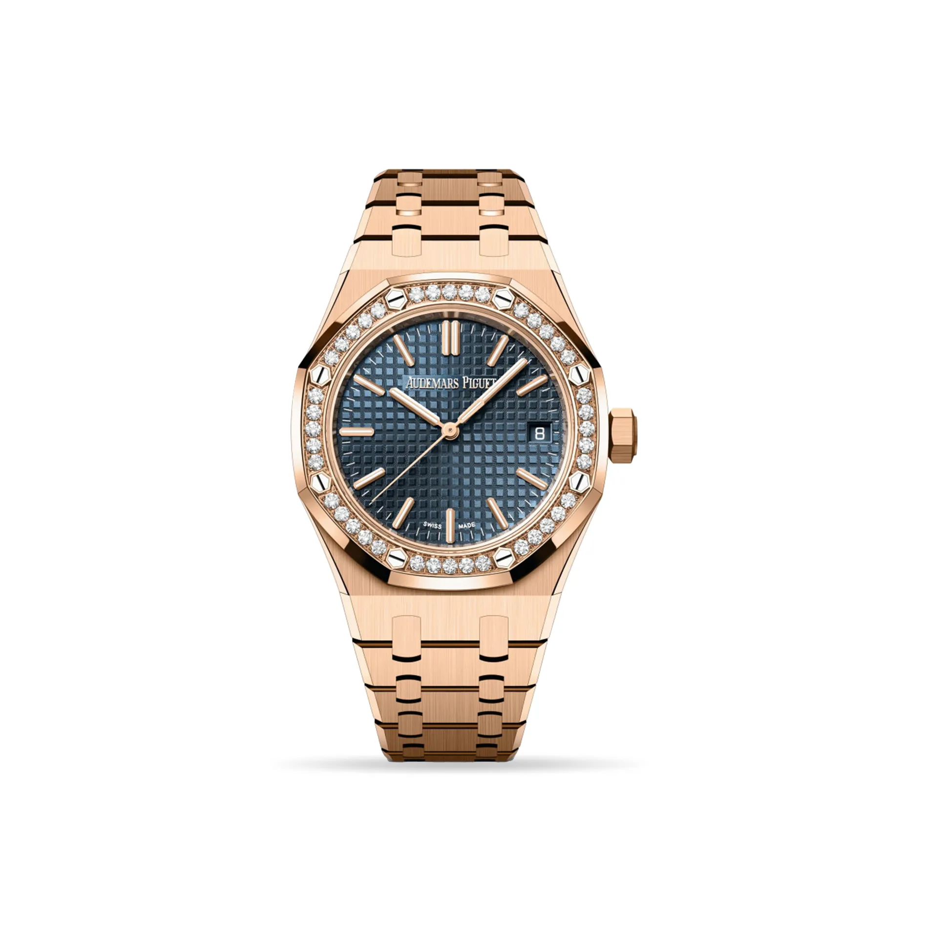 Audemars Piguet Royal Oak 15551OR.ZZ.1356OR.02 37mm Rose gold Blue