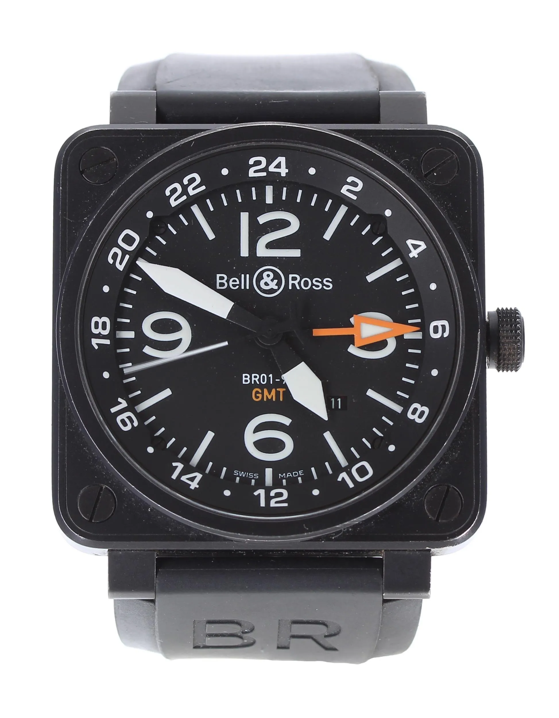 Bell & Ross BR 01 BR01-93 46mm Stainless steel Black