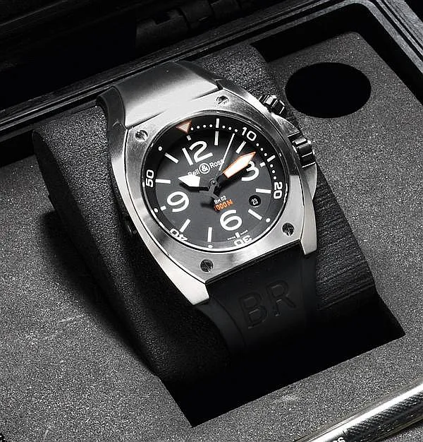 Bell & Ross 49mm Stainless steel Black