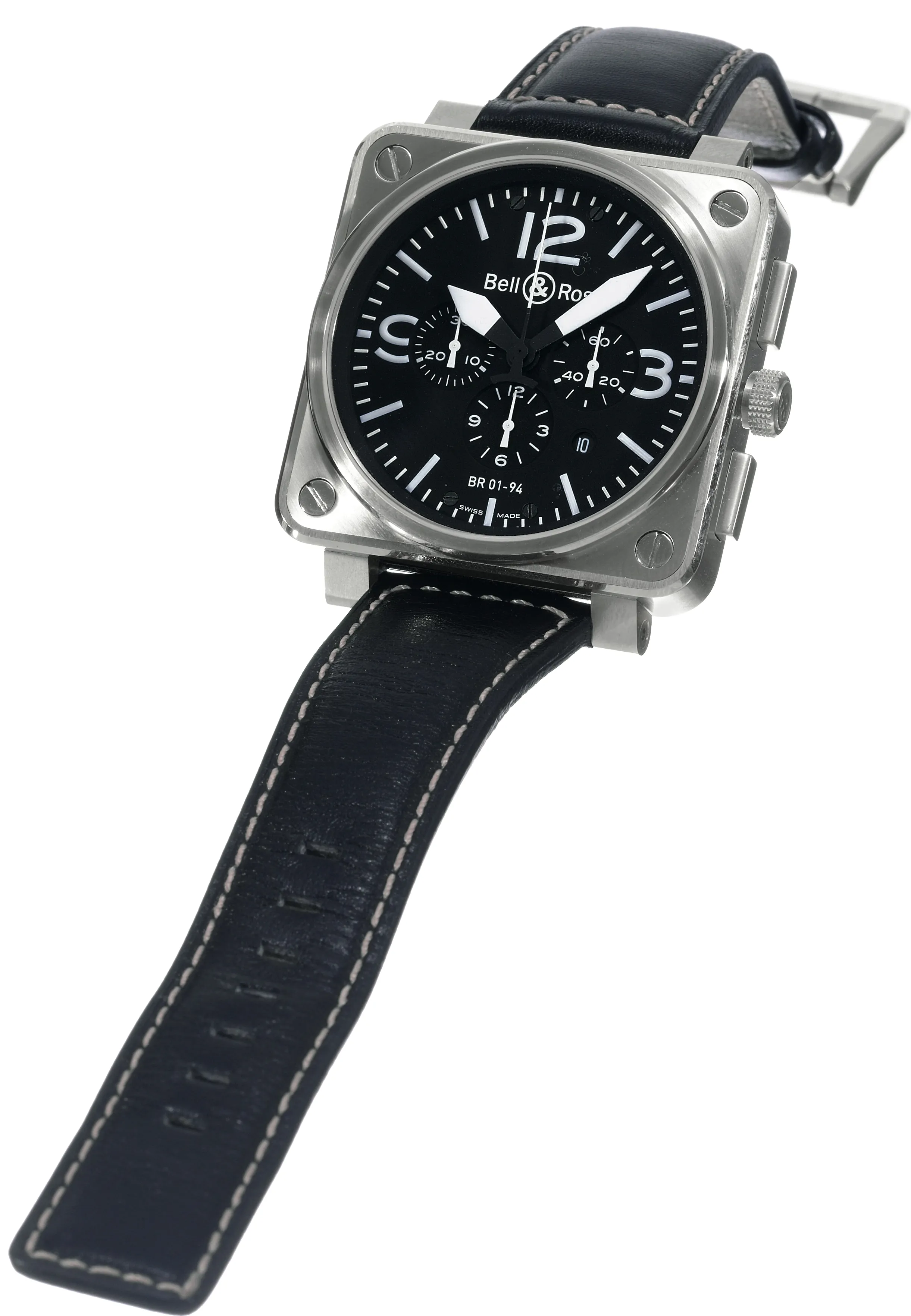 Bell & Ross BR01-94 46mm Stainless steel Black