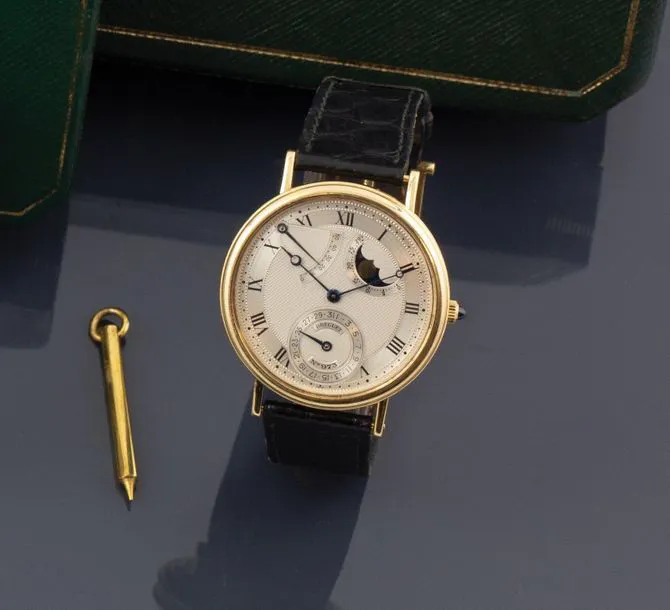 Breguet Classique 3137 36.5mm Yellow gold Silver