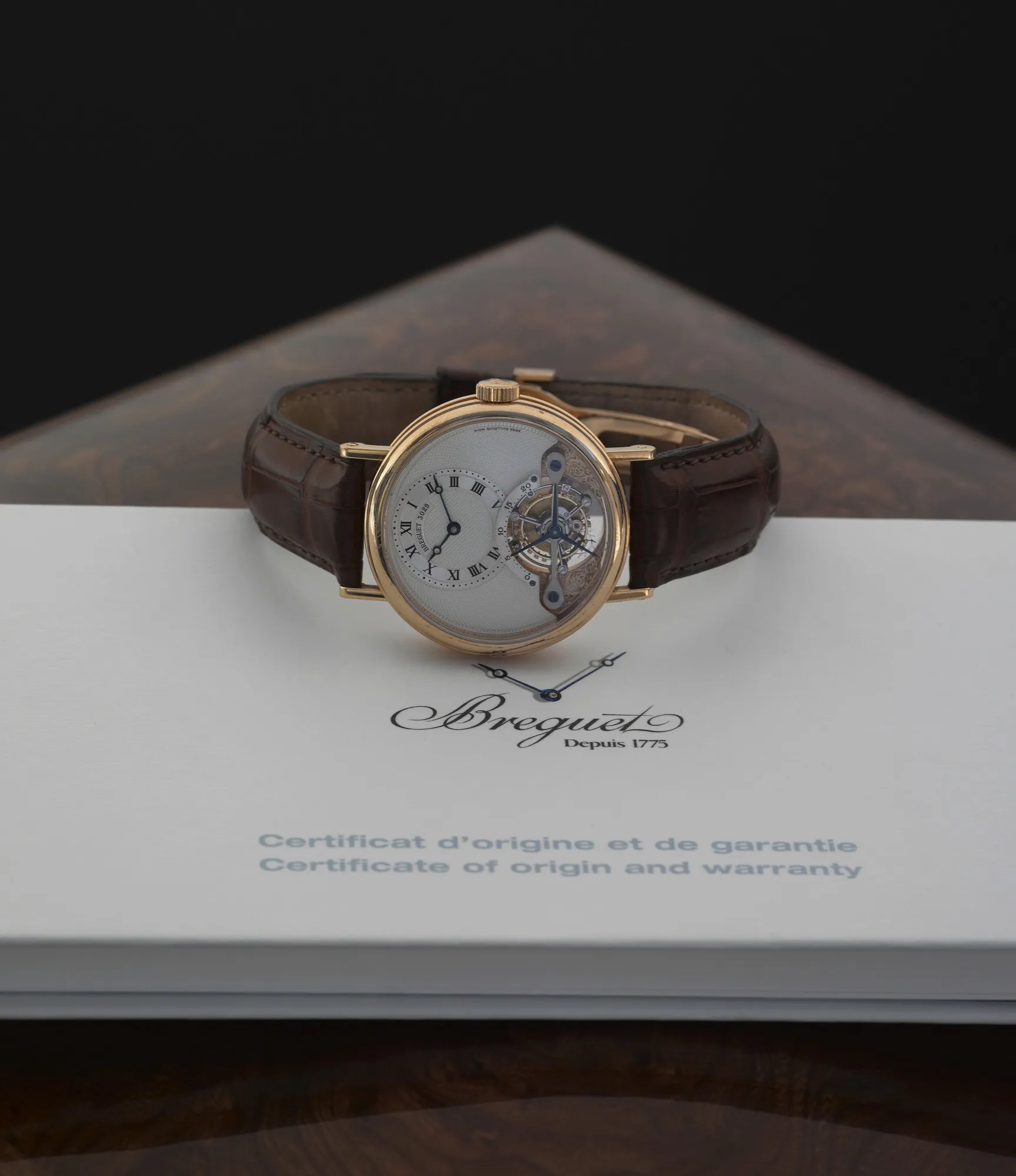 Breguet 3357 36mm Rose gold Silver