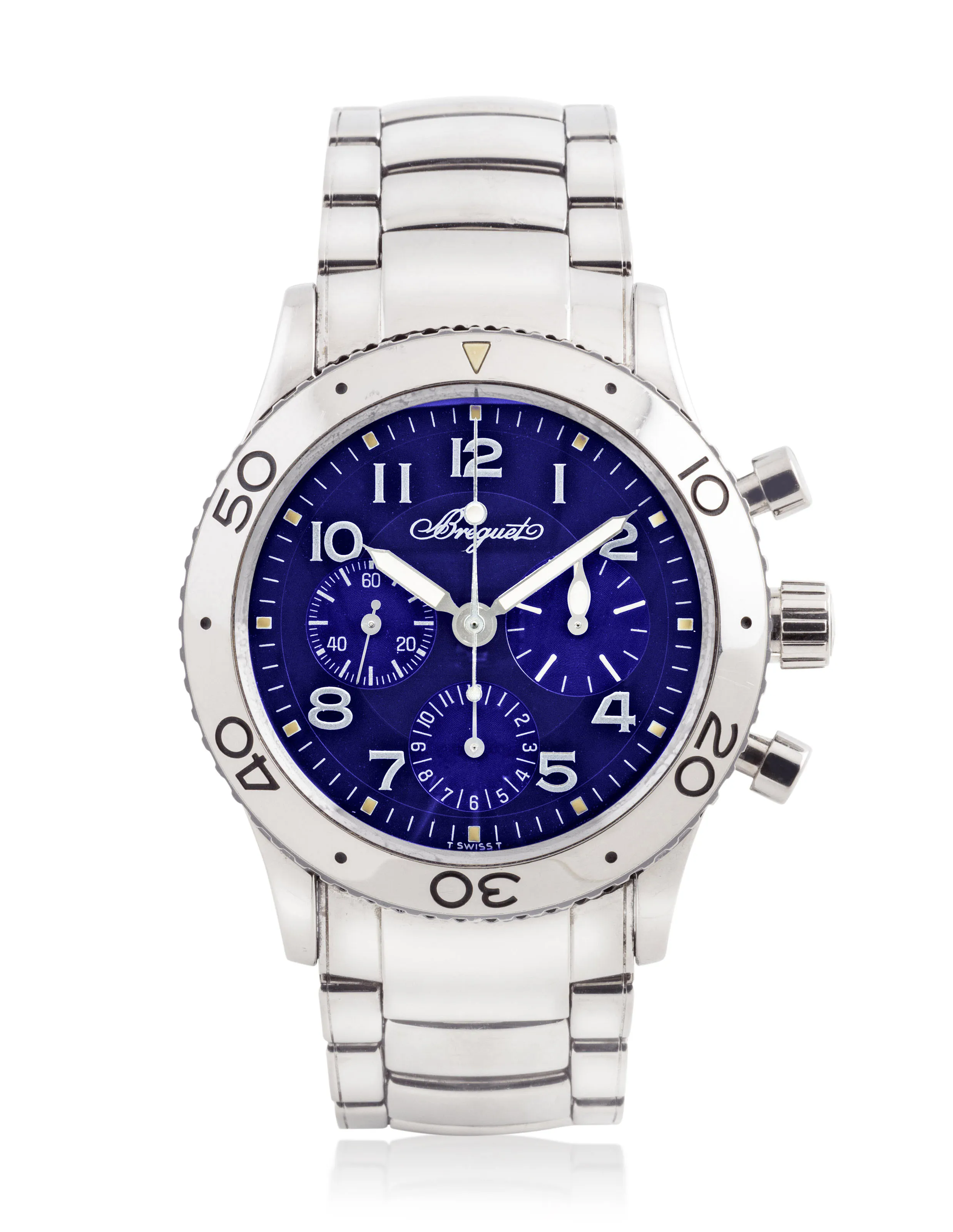 Breguet 3807 40mm Stainless steel Blue