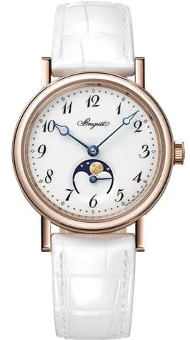 Breguet Classique 9087BR/29/964 30mm Rose gold White