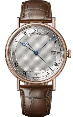 Breguet Classique 5177BR/15/9V6 38mm Rose gold Silver