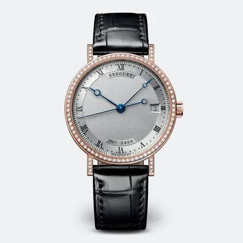 Breguet Classique 9068BR/12/976/DD00 33.5mm Rose gold Silver