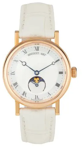 Breguet Classique 9087BR/52/964 30mm Rose gold White