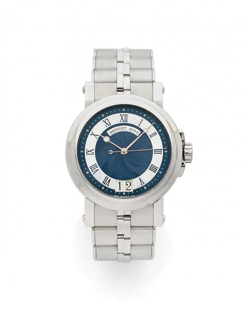 Breguet Marine 5817 40mm Stainless steel Blue