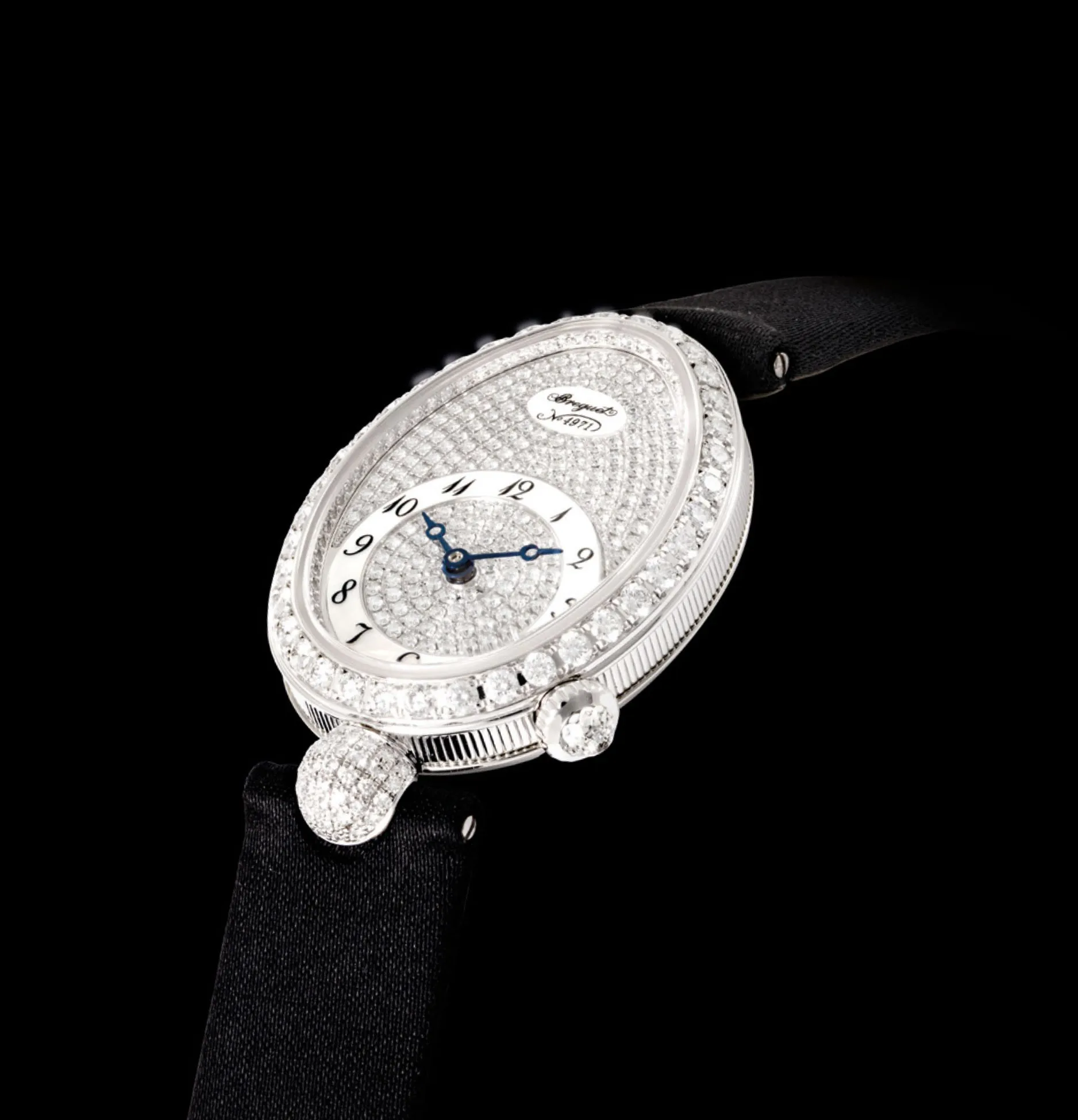 Breguet Reine de Naples 8928 33mm White gold and Diamond Diamond-set