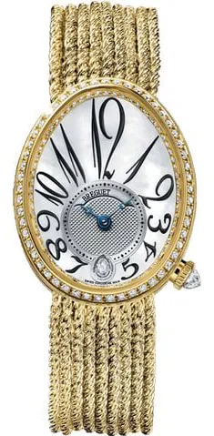 Breguet Reine de Naples 8918BA/58/J39.D00D 28.45mm Yellow gold White