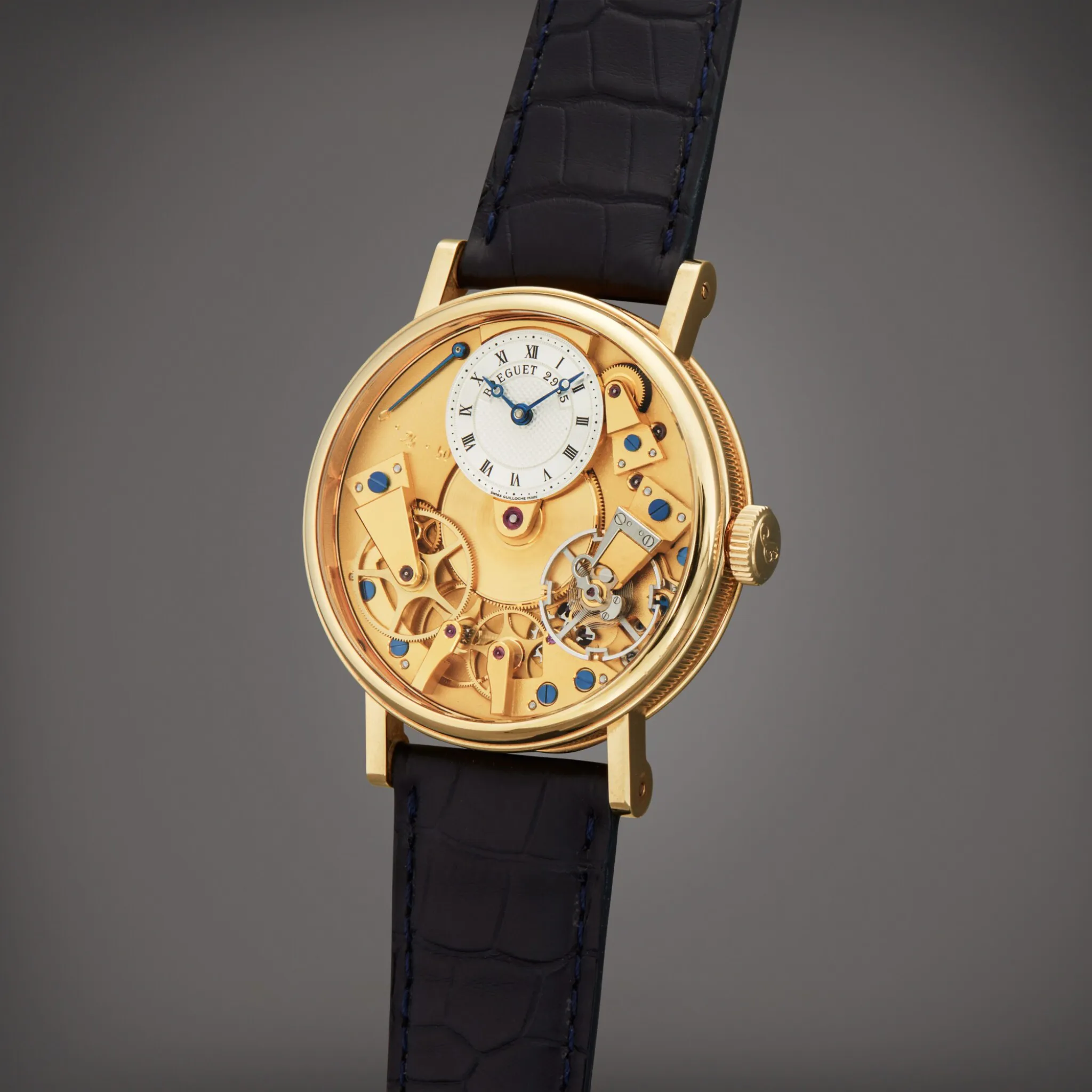 Breguet Tradition 7027 38mm Yellow gold Semi-skeletonized