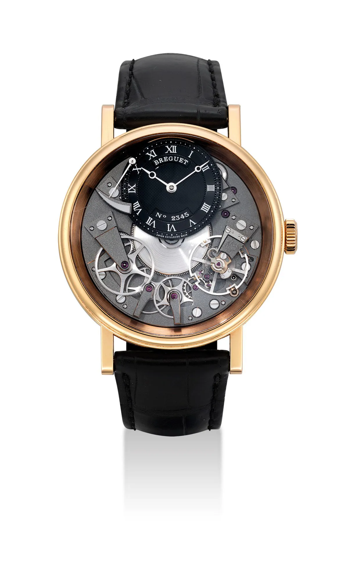 Breguet 7057 41mm Rose gold Semi-skeletonised