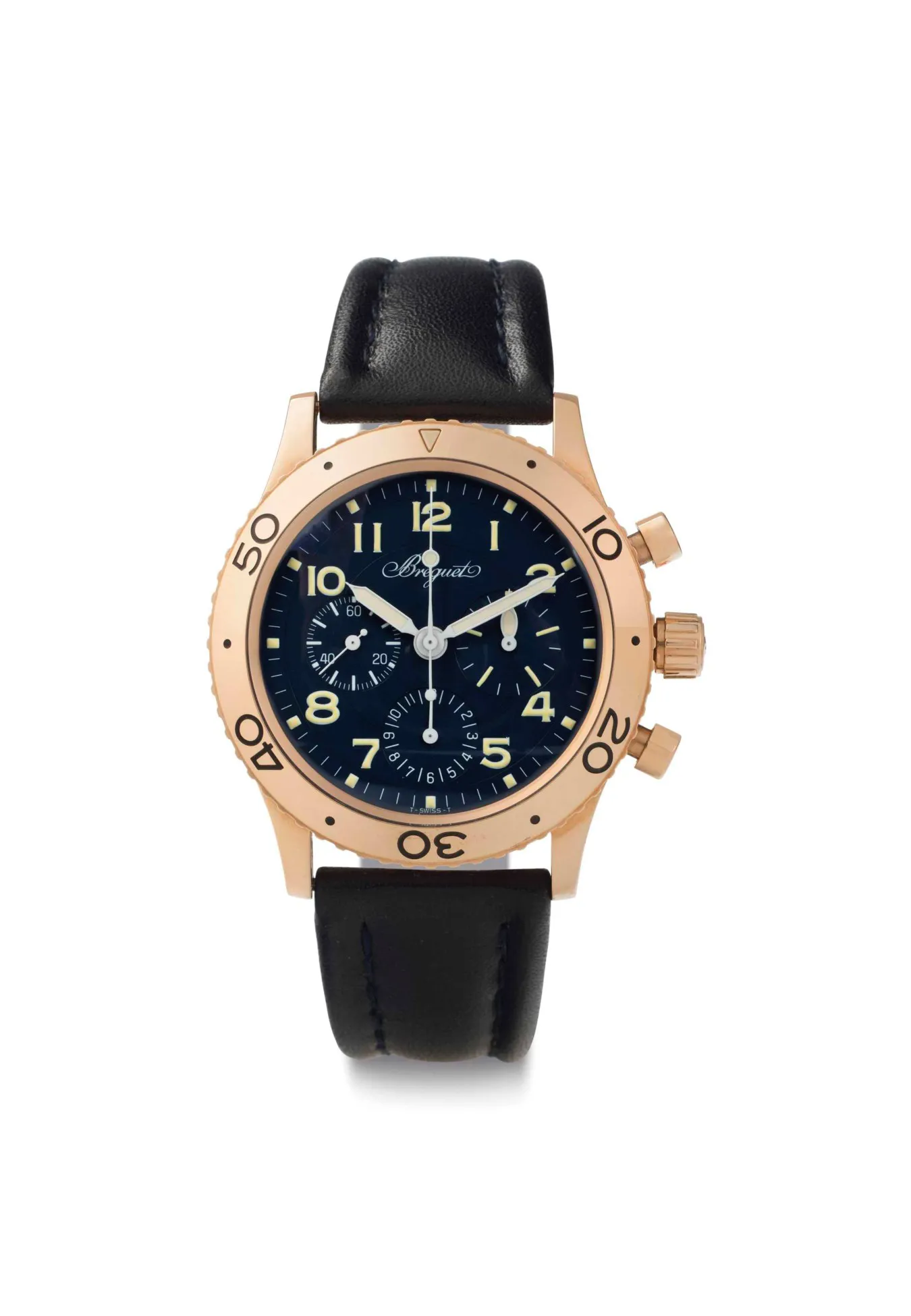 Breguet Type XX Aéronavale 3800 39mm Rose gold Blue