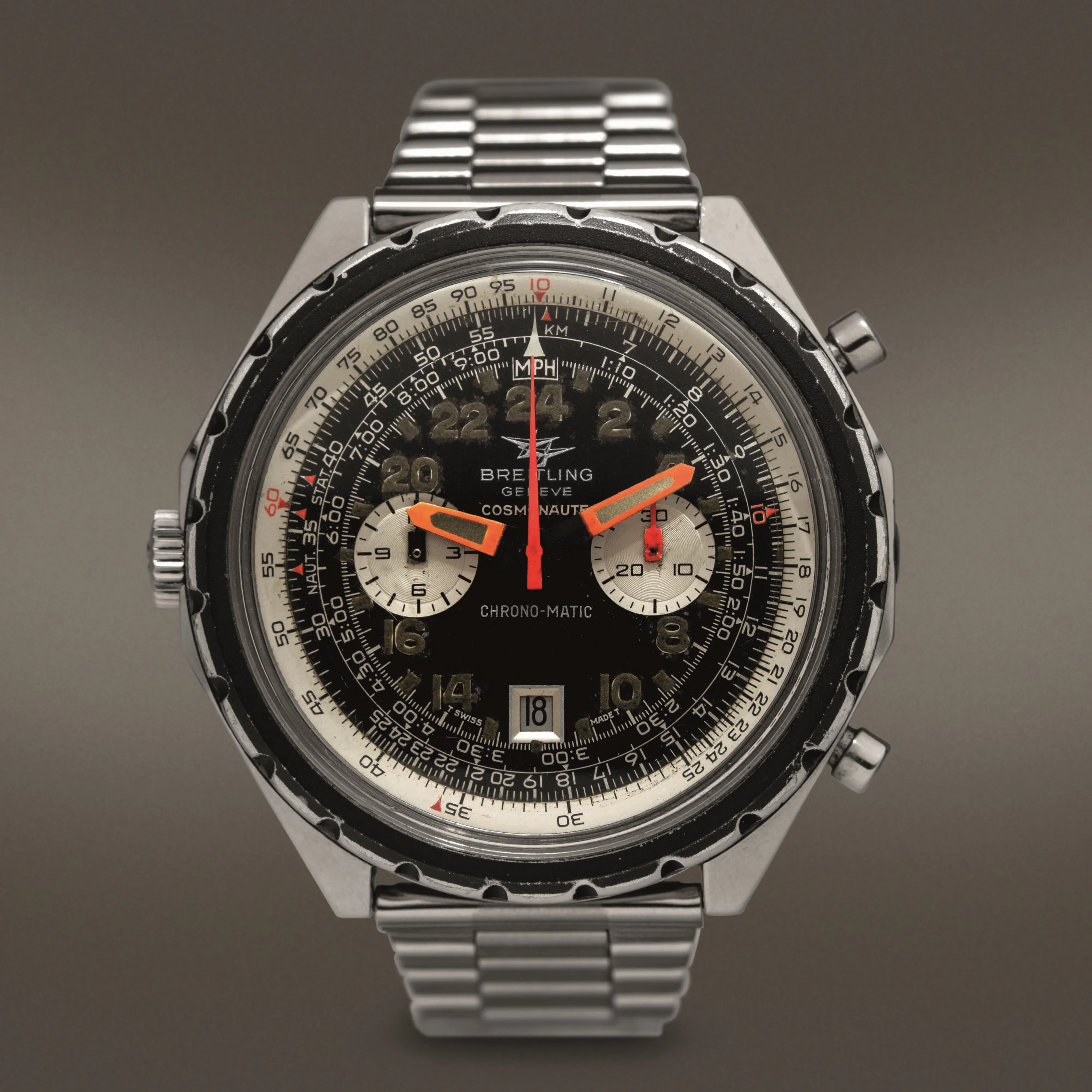 Breitling 1809 47mm Stainless steel Black