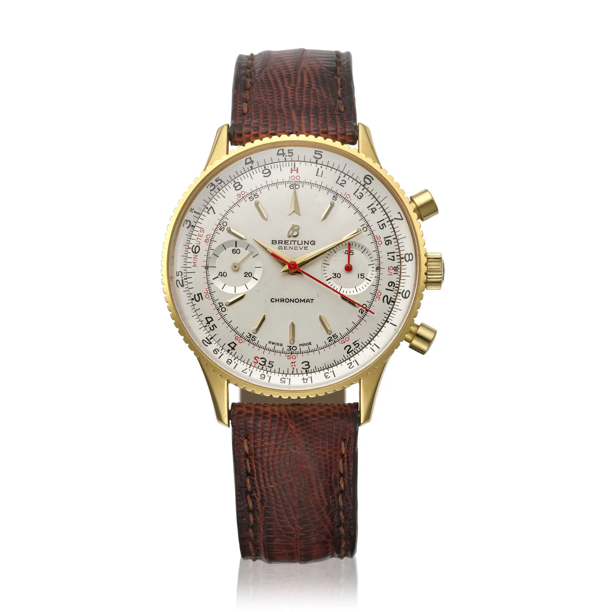 Breitling Chronomat 808 37.5mm Yellow gold and stainless steel Silver