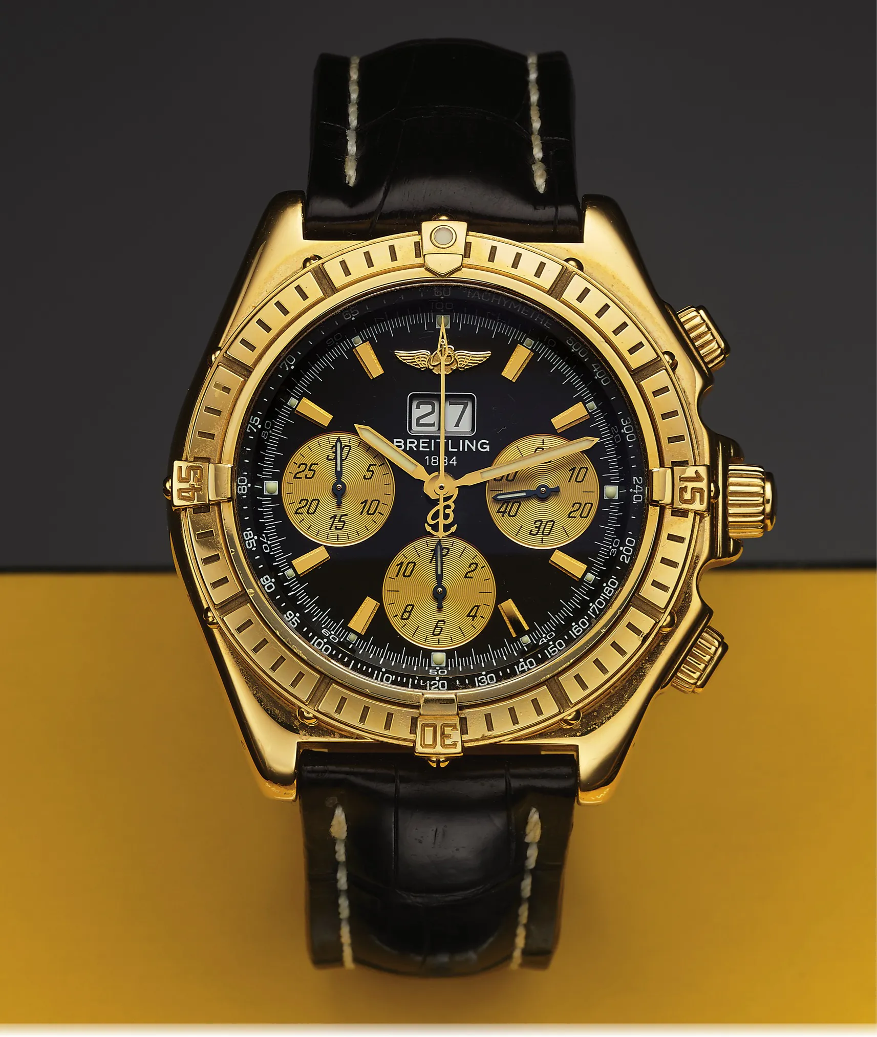 Breitling Windrider K44355 44mm Yellow gold Black