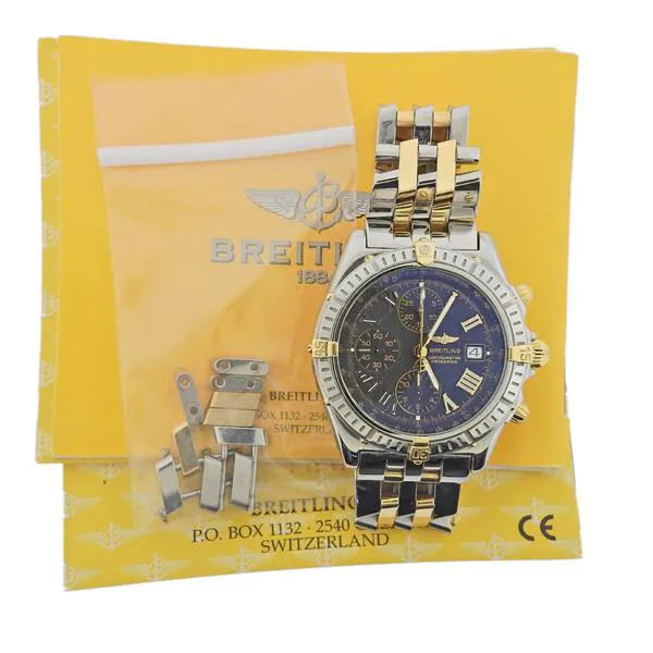 Breitling Crosswind Racing B13355 43mm Yellow gold and Stainless steel Black 5