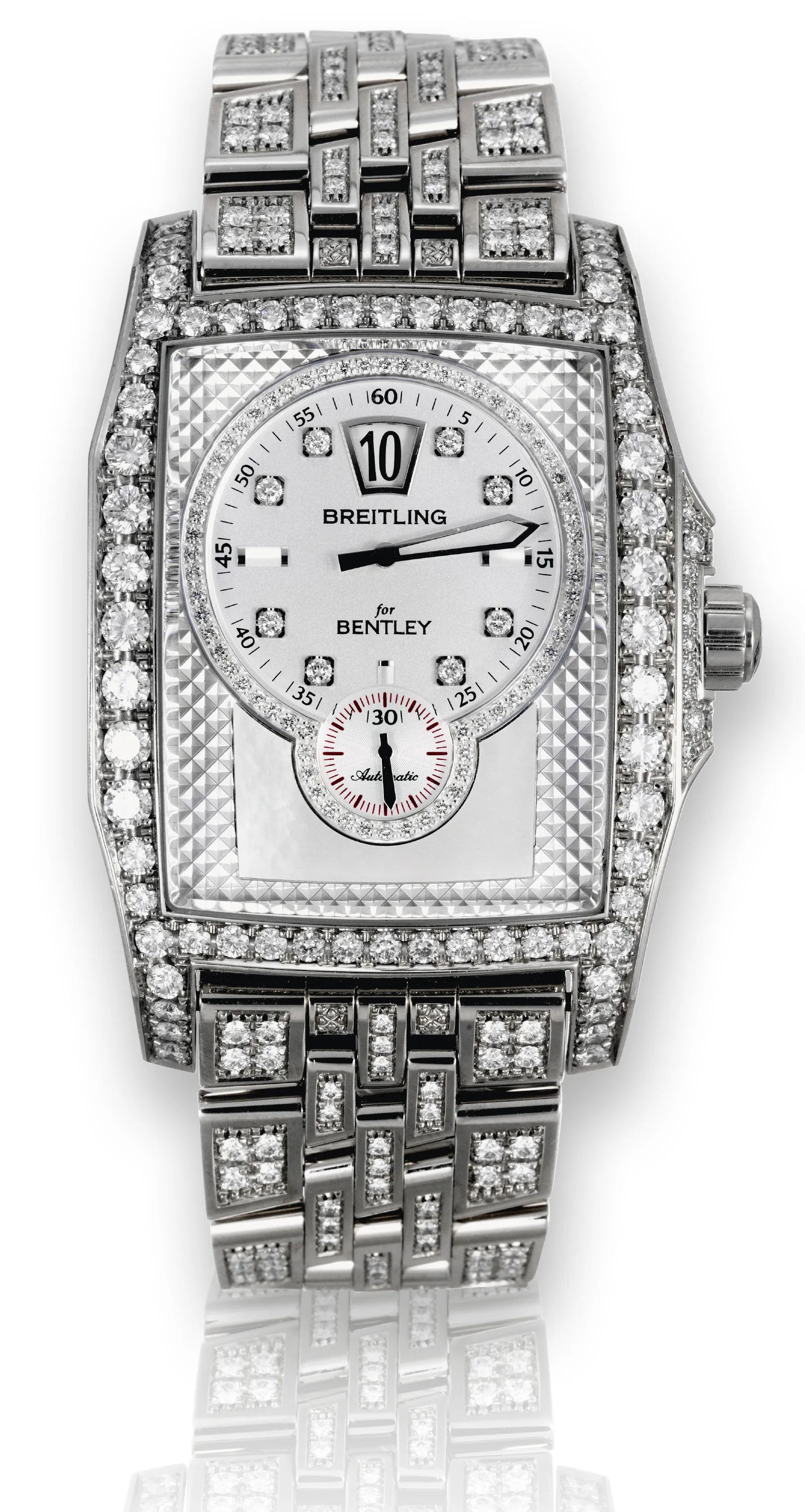 Breitling for Bentley 41mm White gold Silver