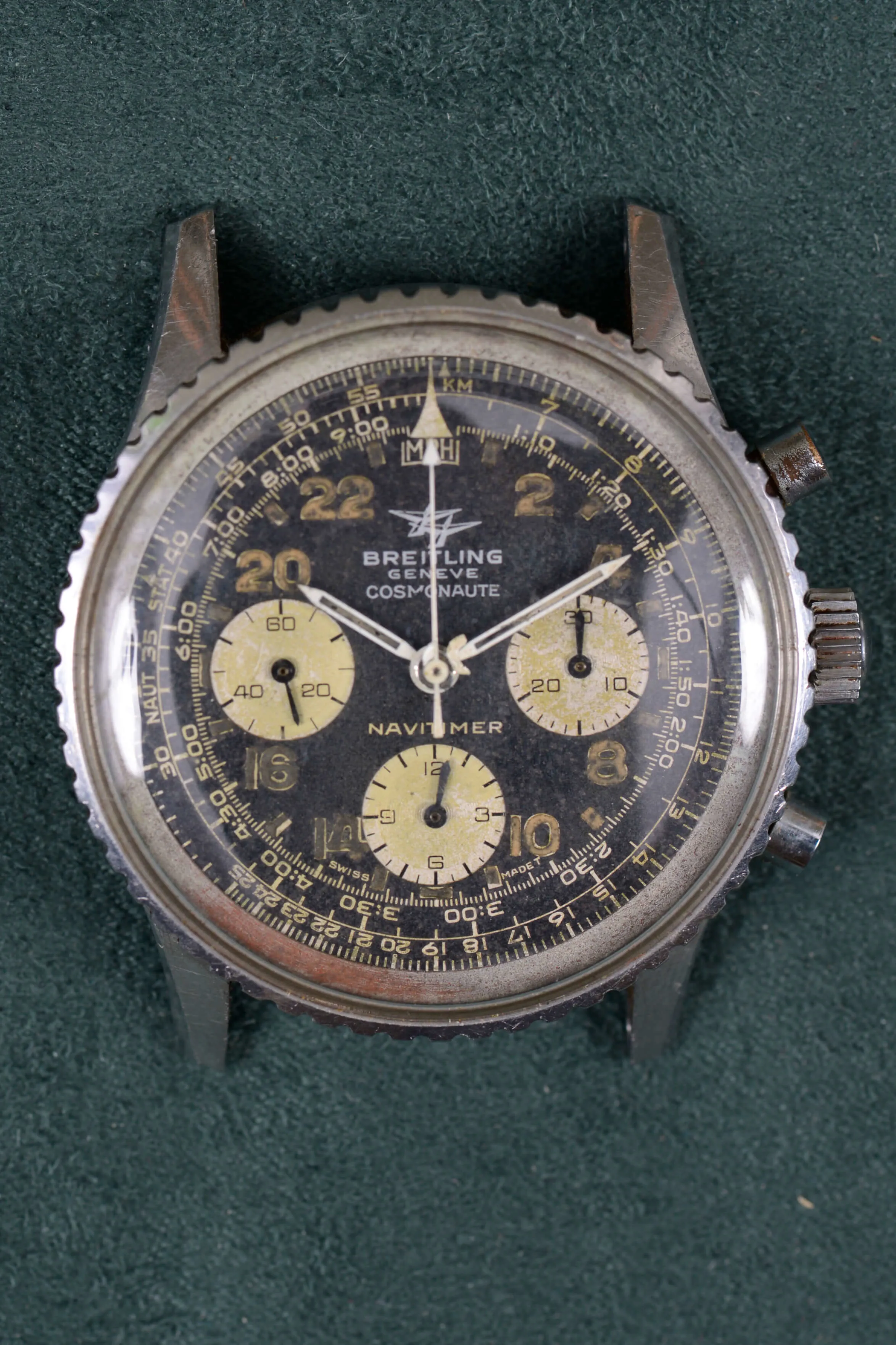 Breitling Navitimer Cosmonaute 809 40mm Stainless steel Black