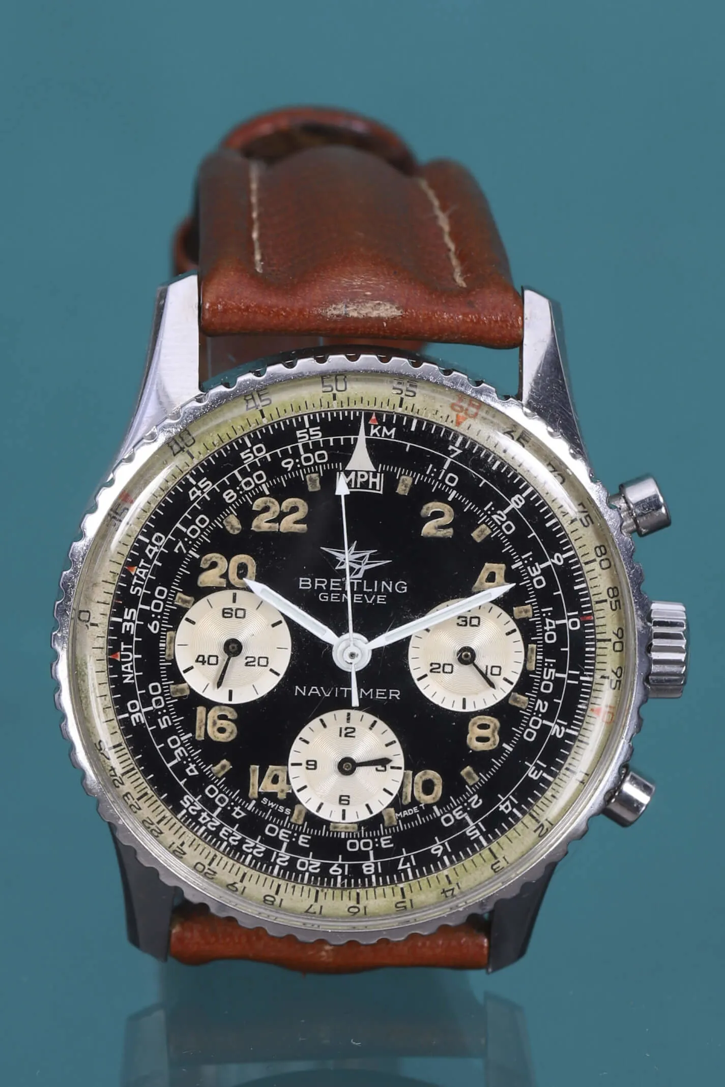 Breitling Navitimer Cosmonaute 809 40mm Stainless steel Black