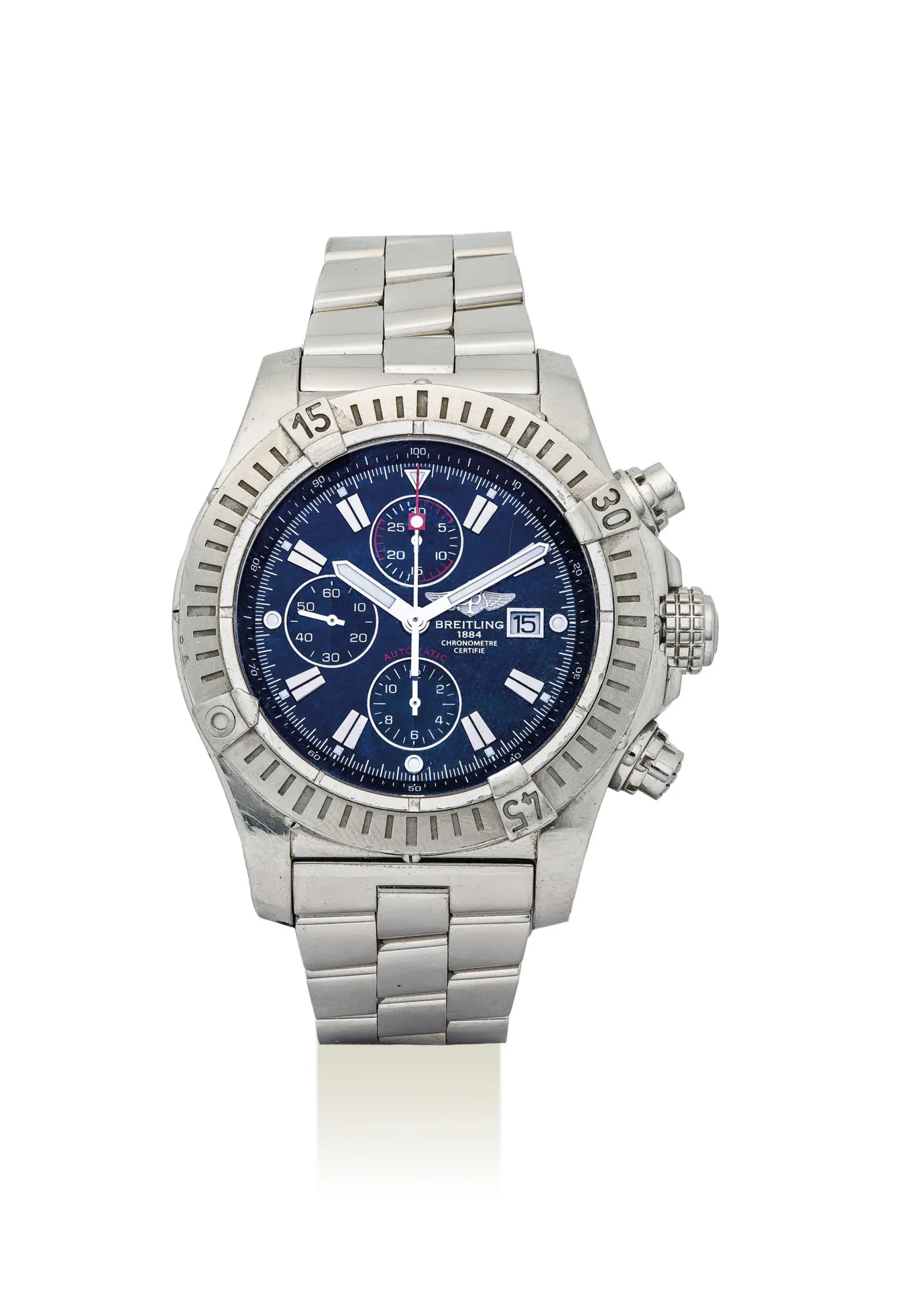 Breitling Super Avenger A13370 48mm Stainless steel Black