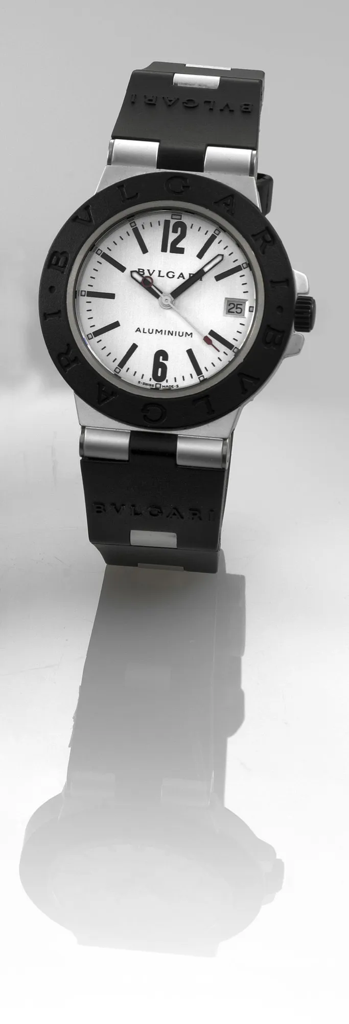 Bulgari AL 38 TA 38mm Aluminium matte silver