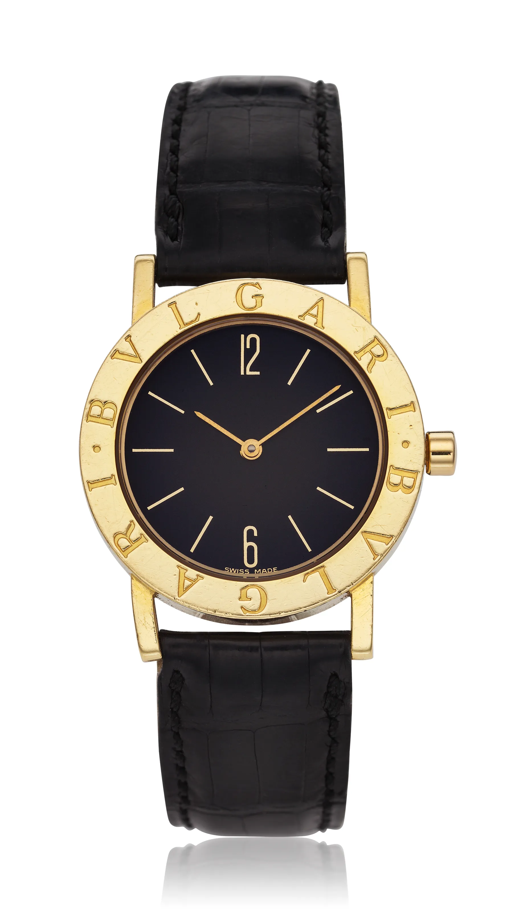 Bulgari Bulgari BB30GL 30mm Yellow gold Black