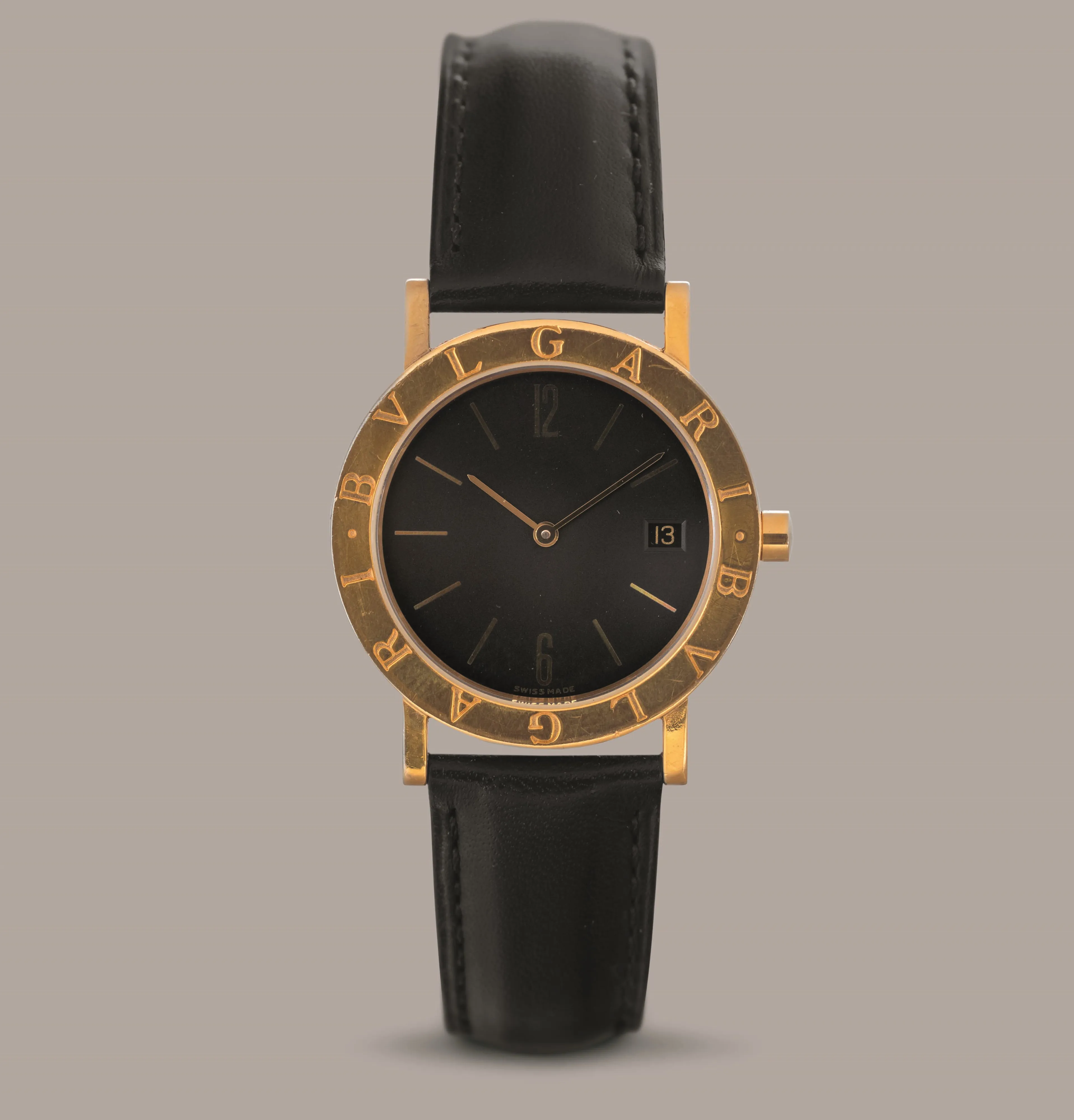 Bulgari Bulgari BB 33 GL 33mm Yellow gold Black