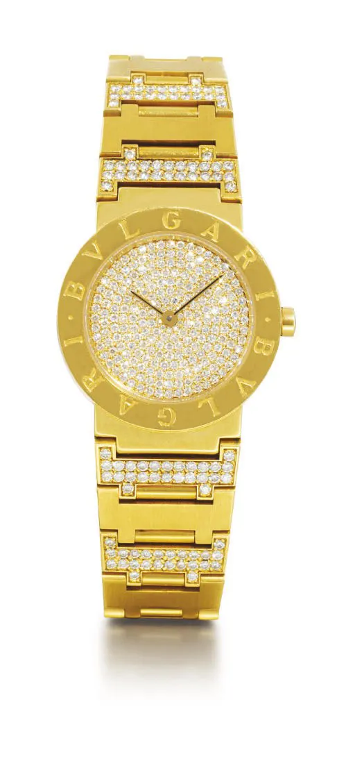 Bulgari Bulgari Bulgari 26mm Yellow gold Paved diamond