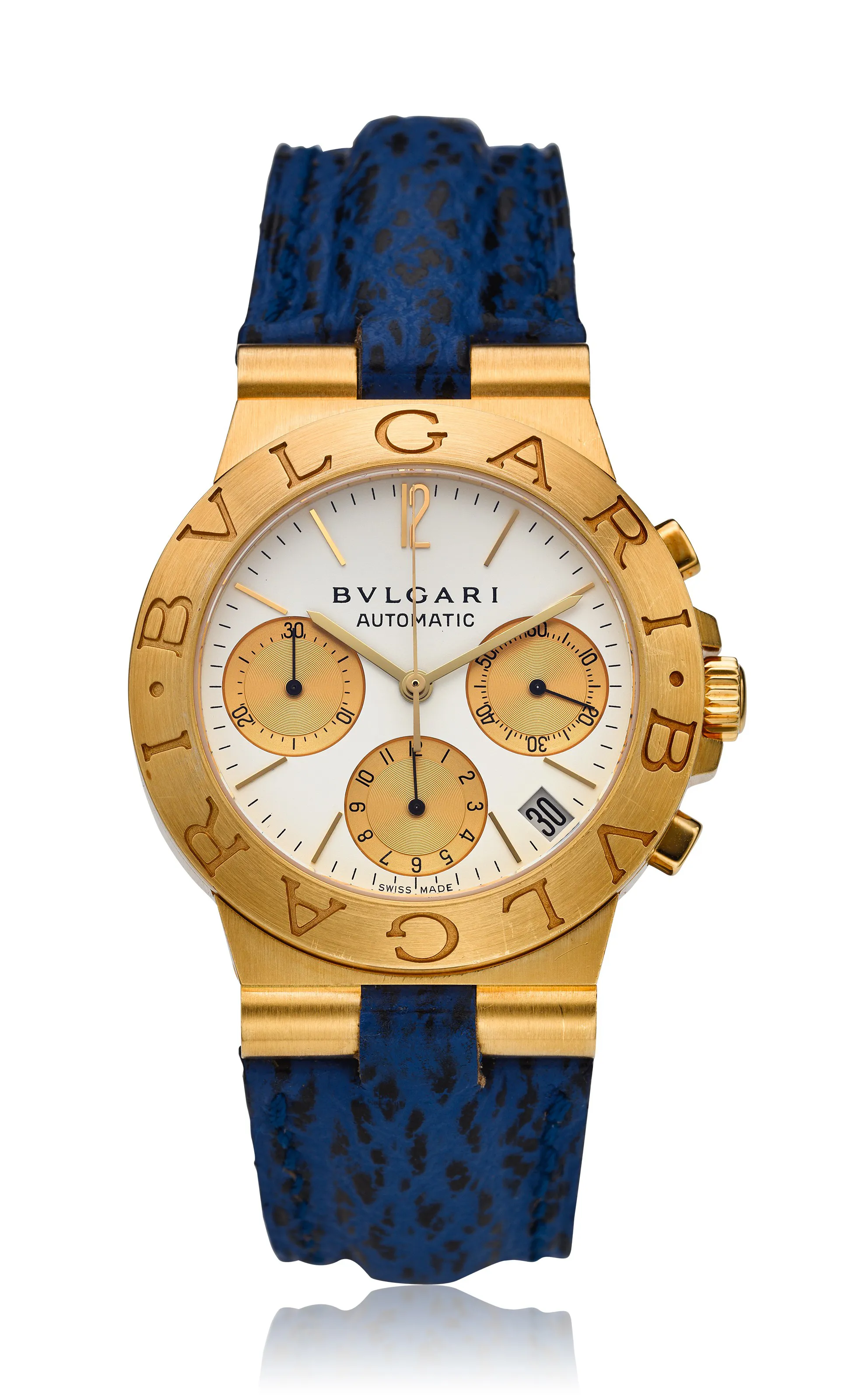 Bulgari Diagono CH 35 G 35.5mm Yellow gold Silver