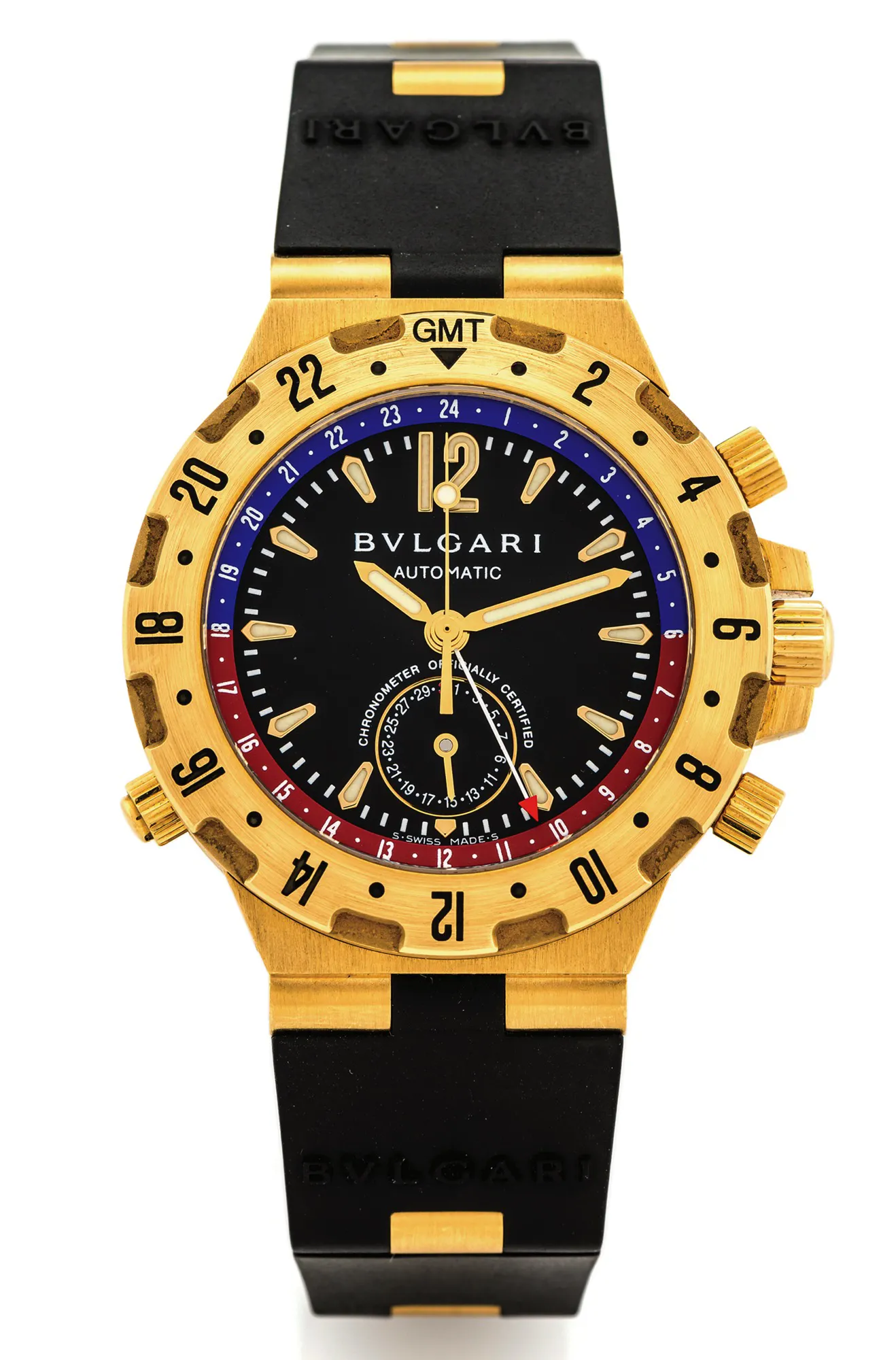 Bulgari Diagono GMT 40 G 40mm Yellow gold Black