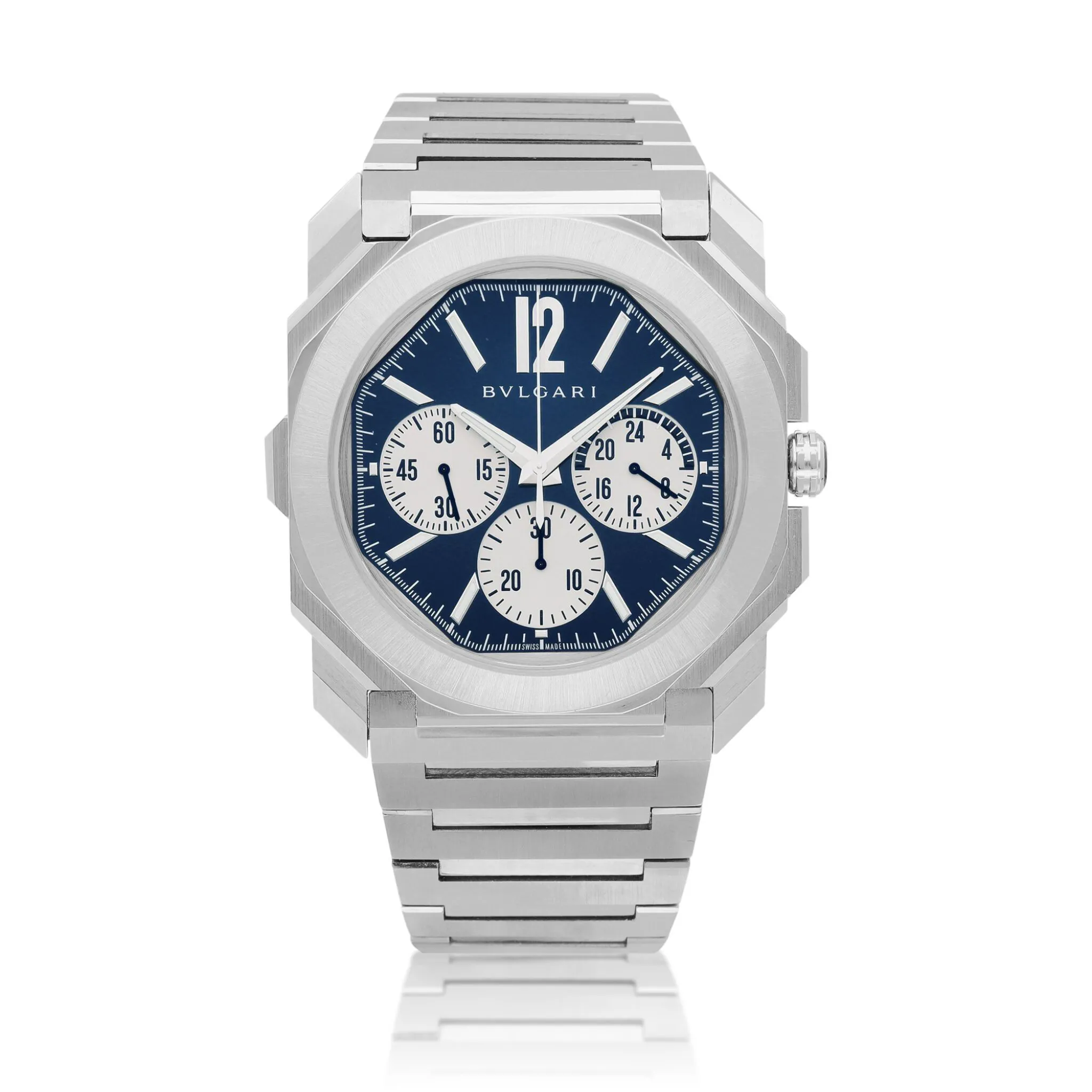 Bulgari Octo 103467 43mm Stainless steel Blue