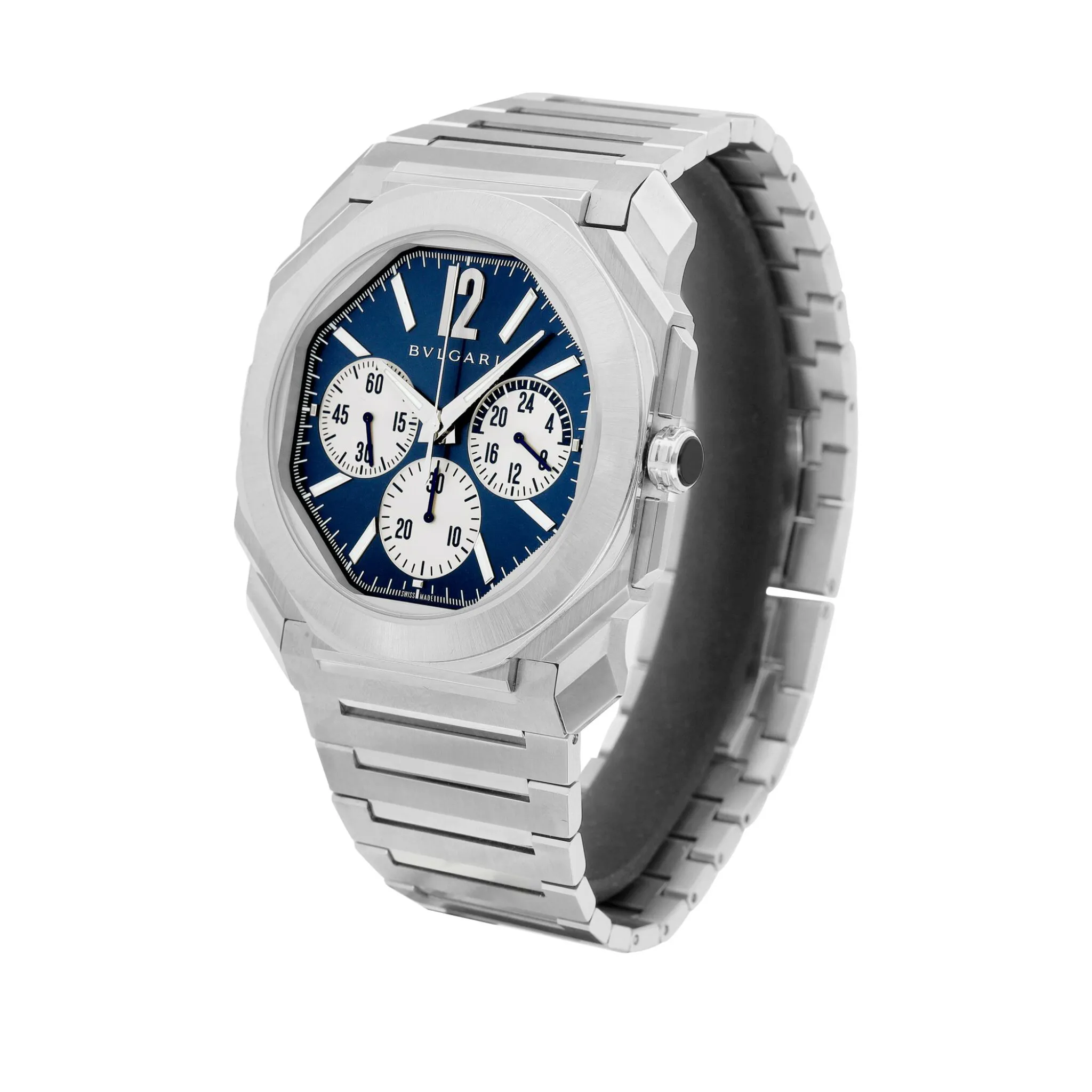 Bulgari Octo 103467 43mm Stainless steel Blue 1