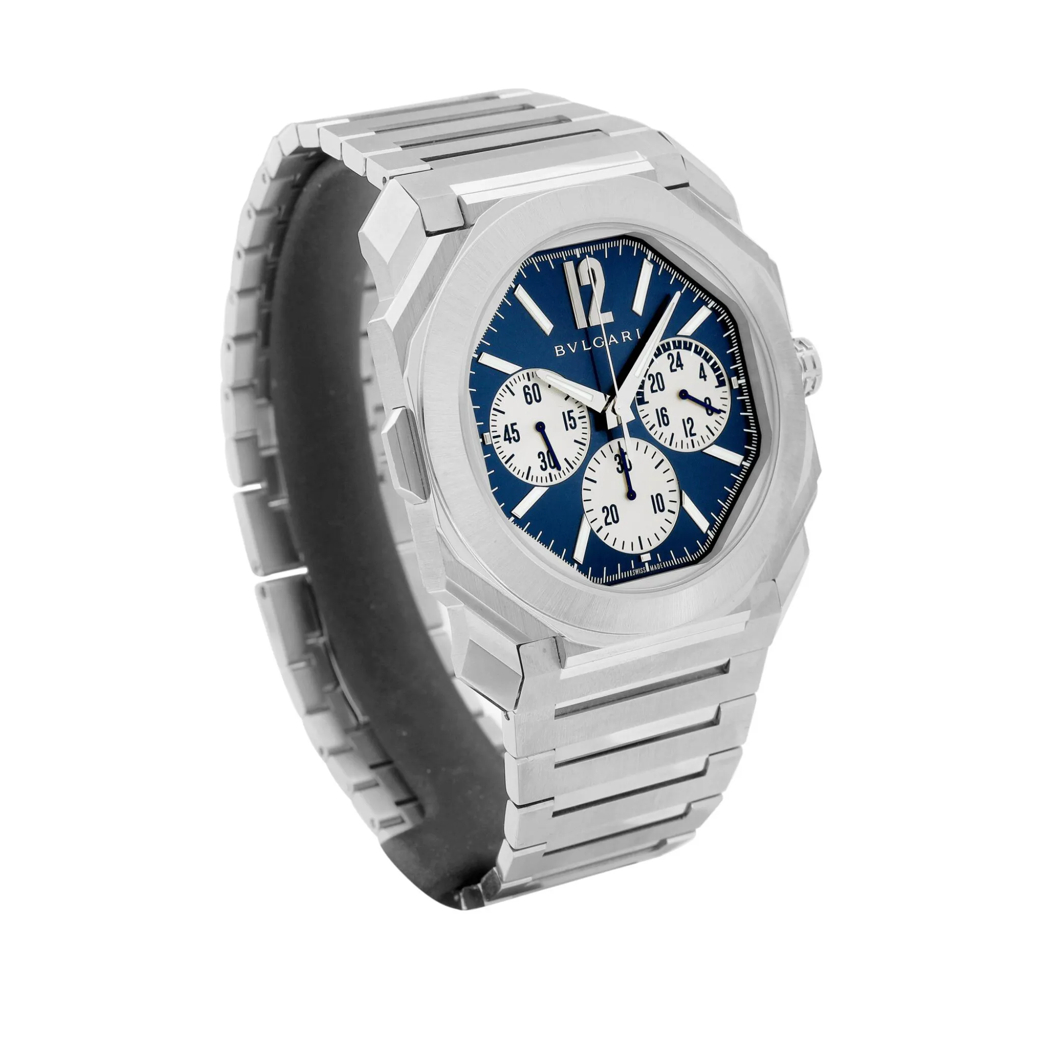 Bulgari Octo 103467 43mm Stainless steel Blue 2