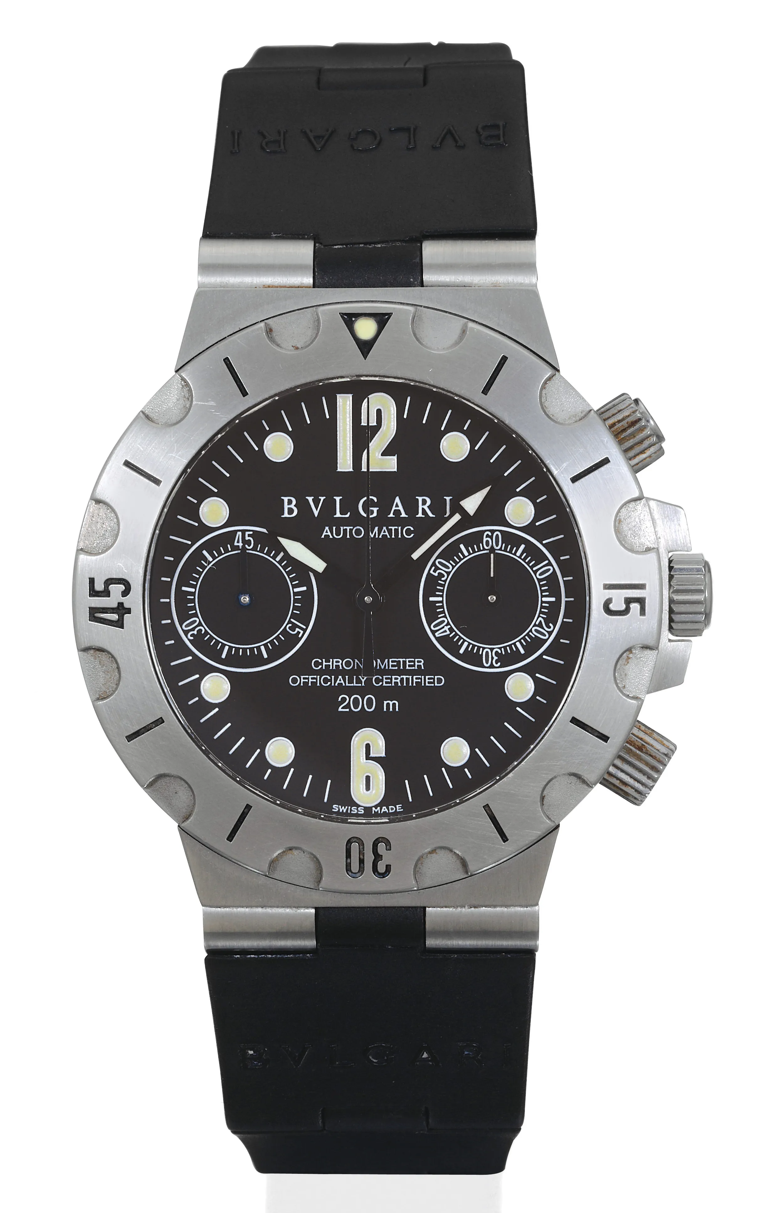 Bulgari SC38S 38mm Stainless steel Black