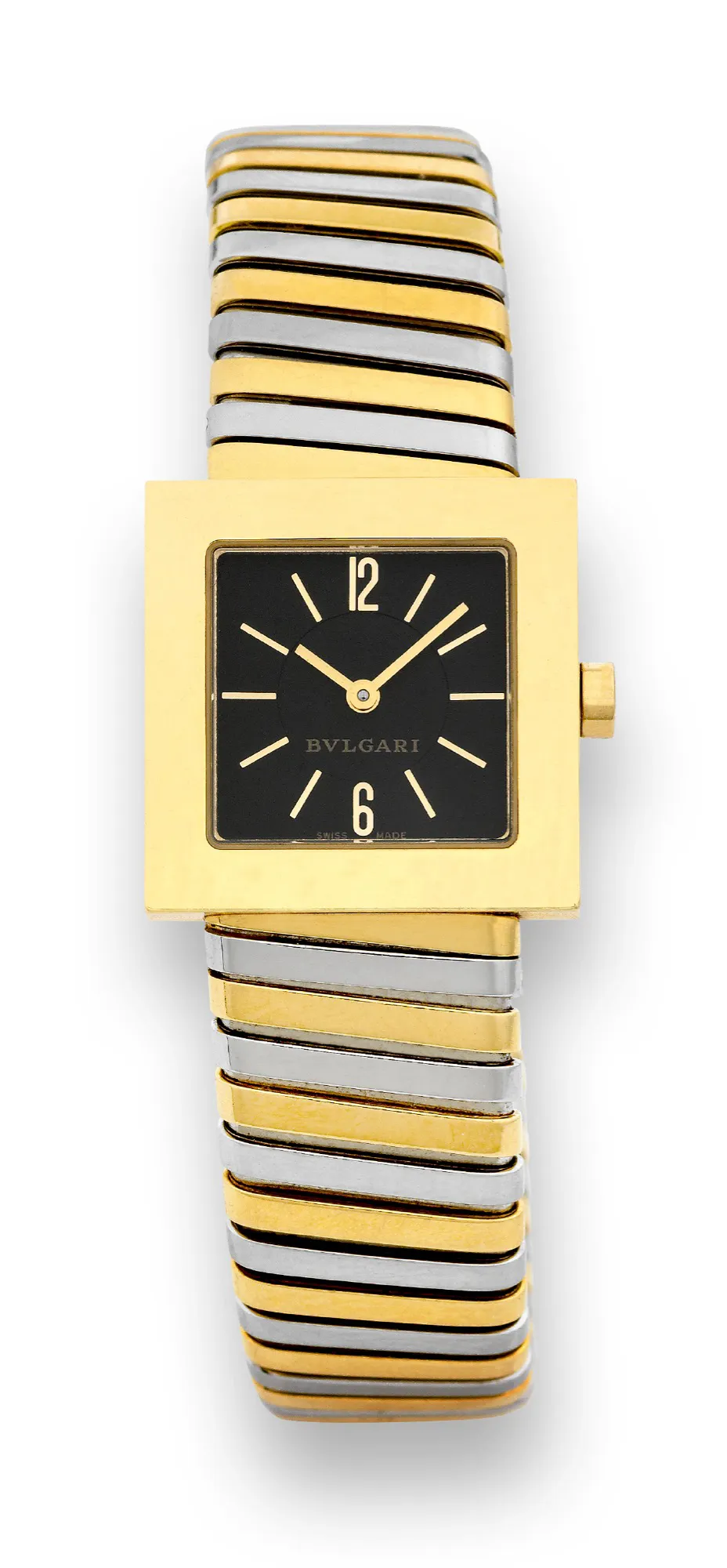 Bulgari SQ 22 2T 22mm Yellow gold Black