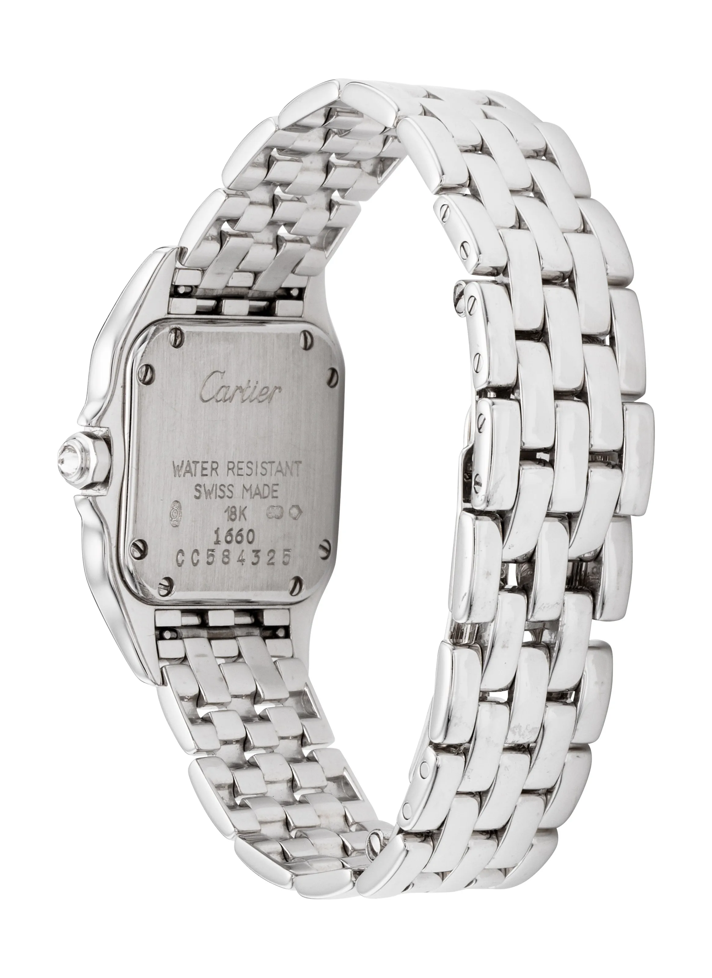 Cartier 1660 22mm White gold Salmon 1