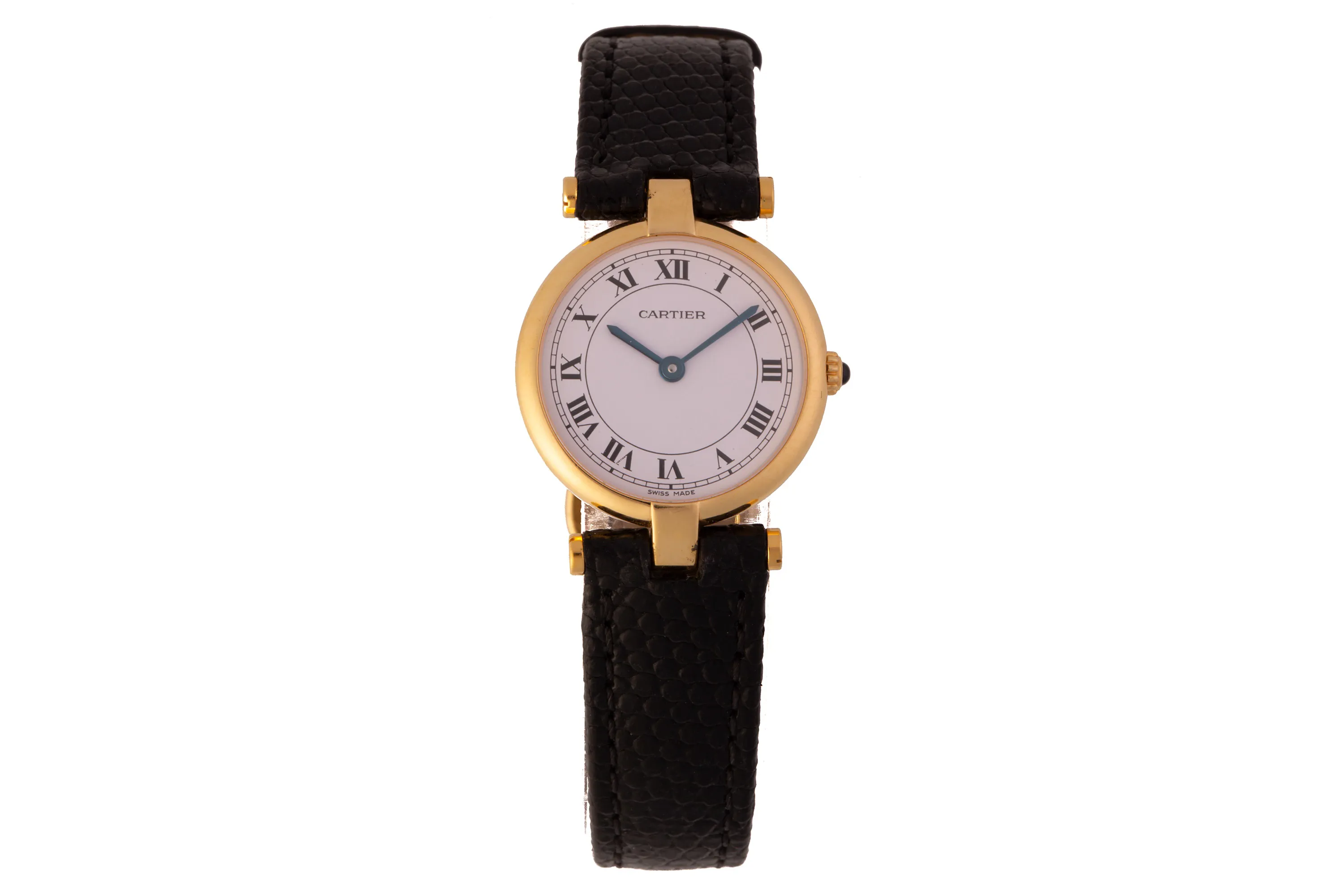 Cartier 881002 25mm Gilt-metal and Enamel White