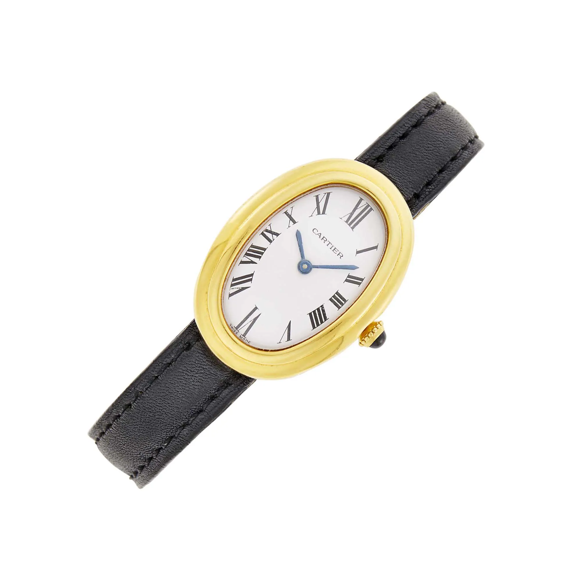 Cartier Baignoire 78094 31.5mm Yellow gold White