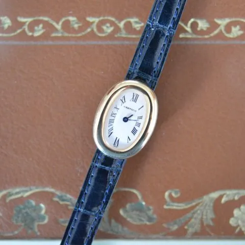 Cartier Baignoire W1510956 24mm Yellow gold White