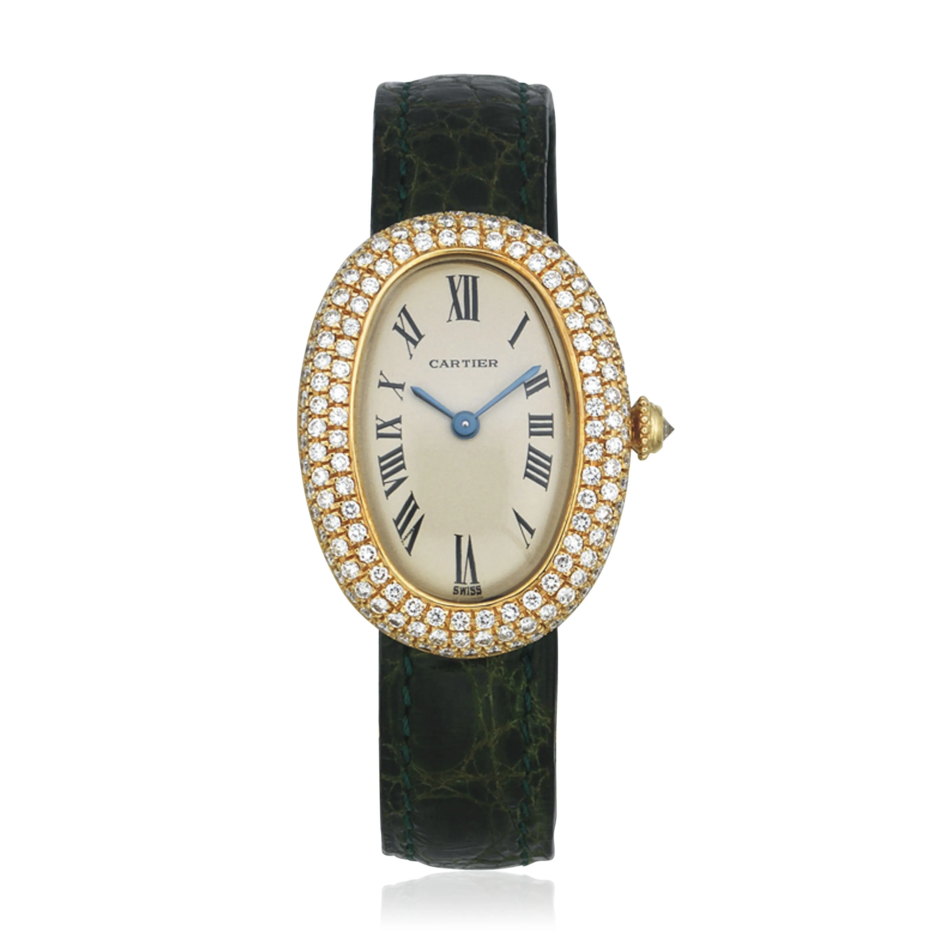 Cartier Baignoire 866044 22mm Yellow gold and Diamond White