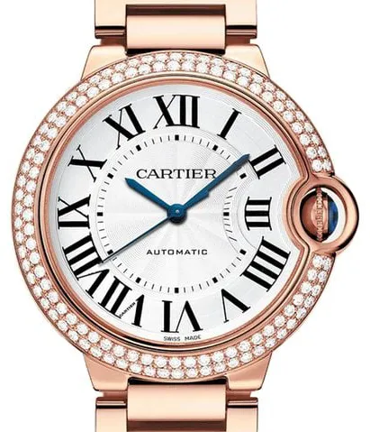 Cartier Ballon Bleu WJBB0005 36mm Rose gold Silver