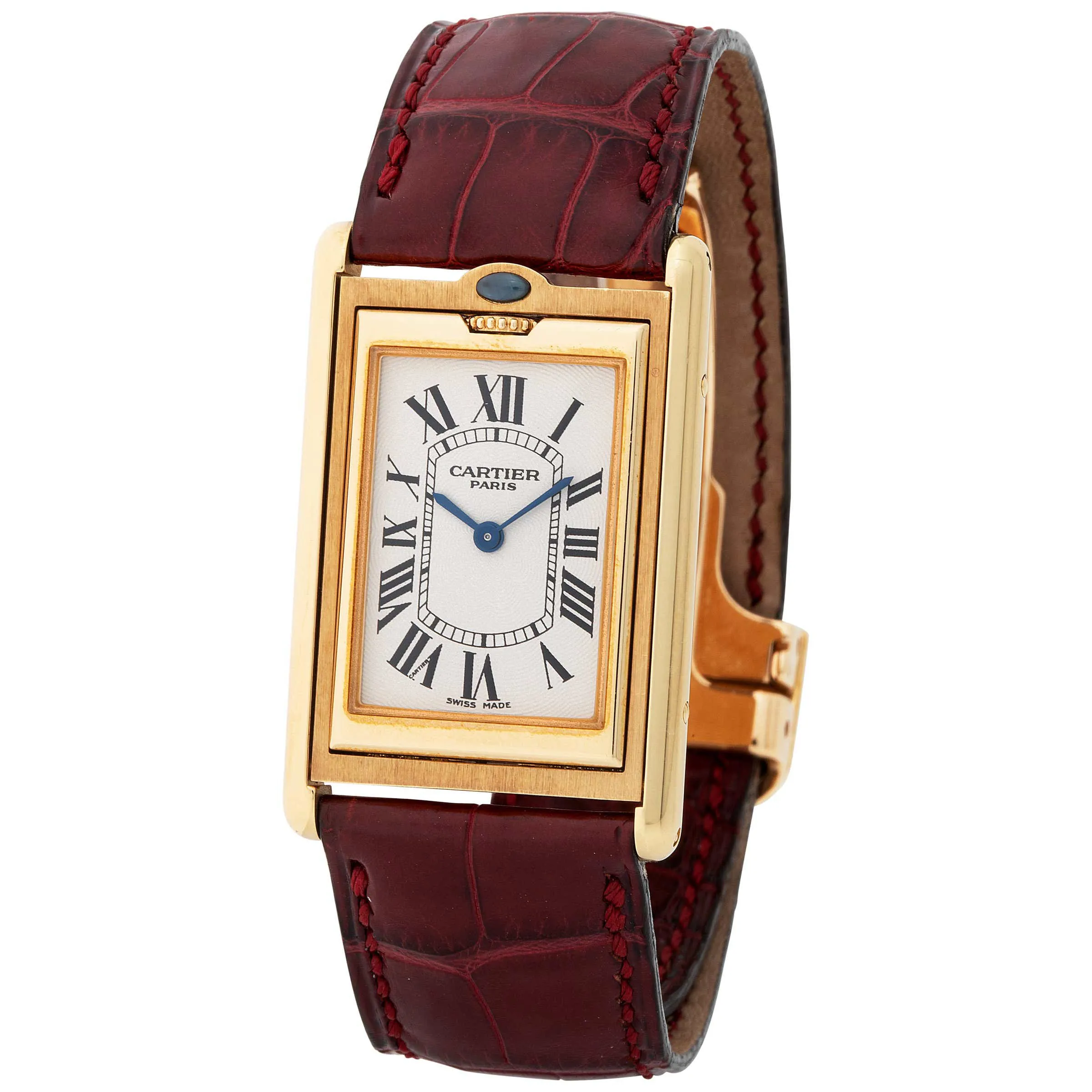 Cartier Basculante 2391 25mm Yellow gold White
