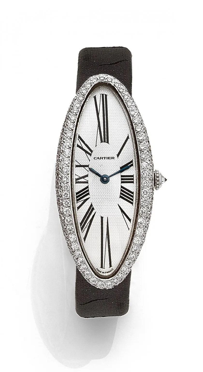 Cartier Baignoire 2514 21mm White gold Silver