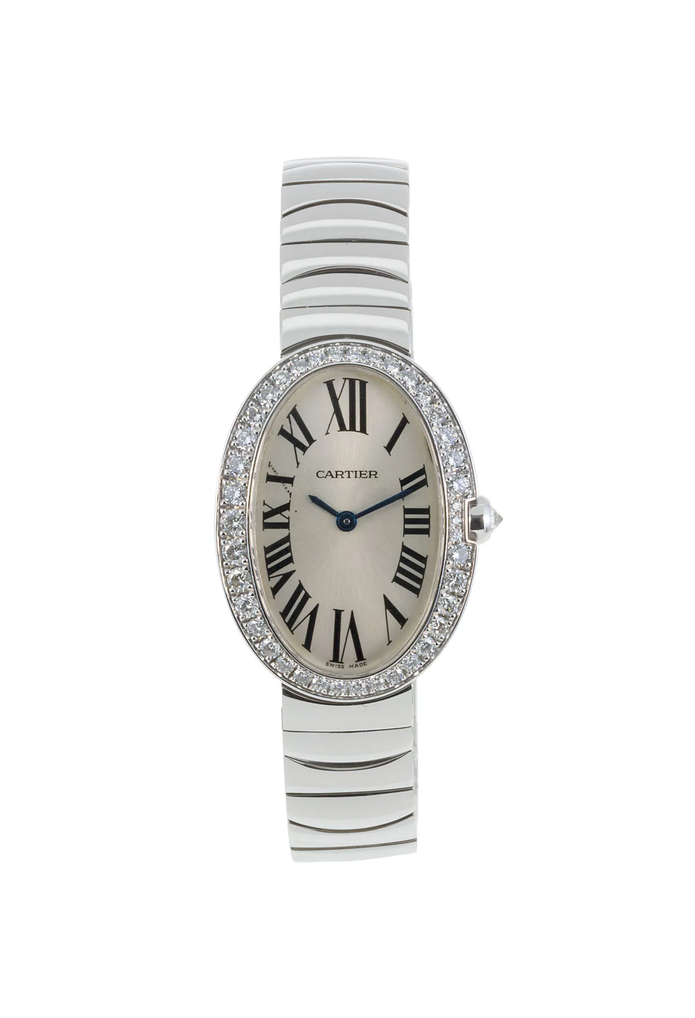 Cartier Baignoire 3065 22mm White gold Silver