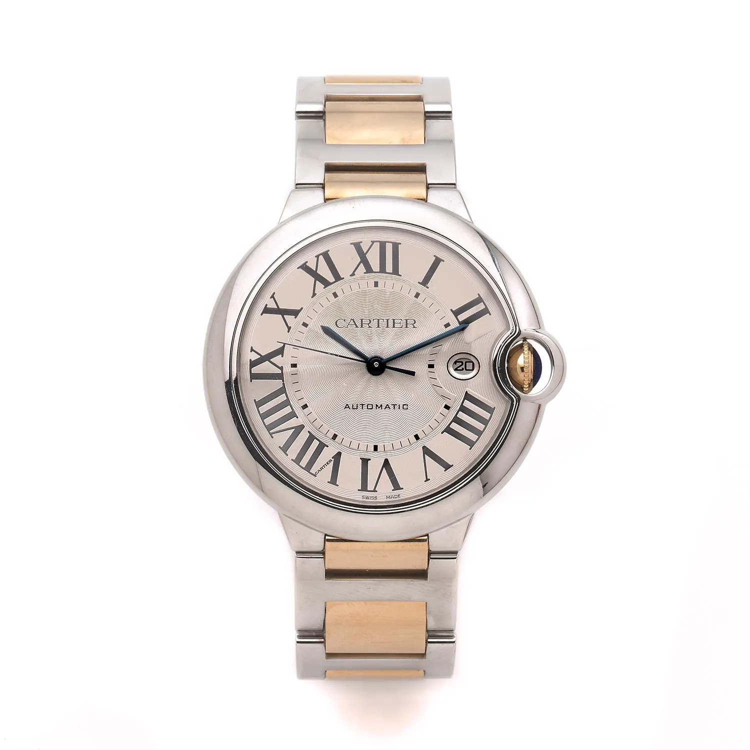 Cartier Ballon Bleu 3001 42mm Yellow gold and Stainless steel Silver