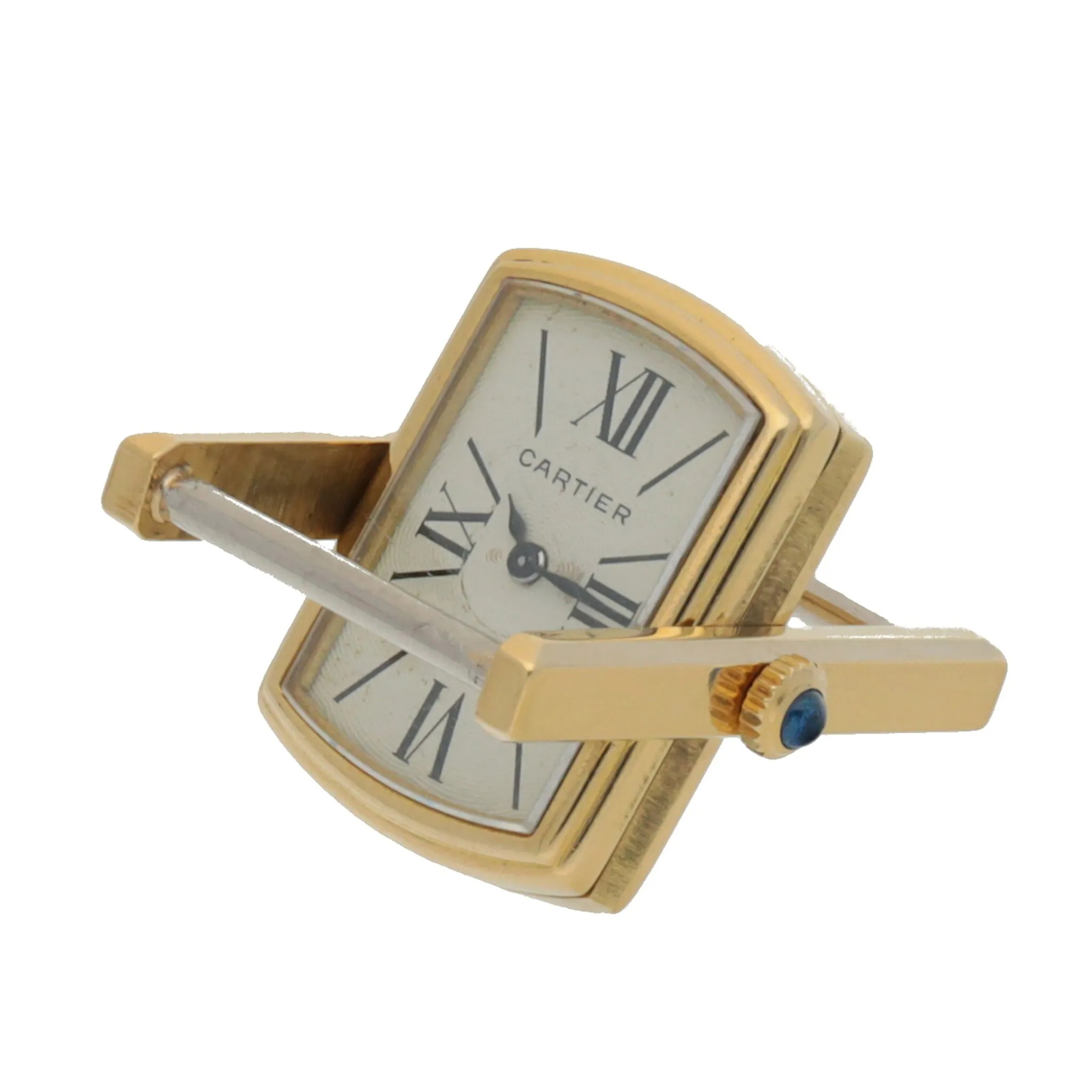 Cartier Cabriolet Reversible 21mm Yellow gold Silver 4