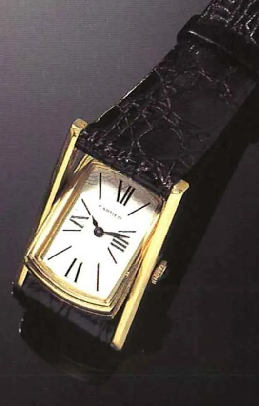 Cartier Cabriolet Reversible 21mm Yellow gold Silver