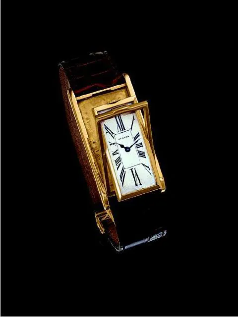 Cartier Cabriolet Reversible 32363 22mm Yellow gold Silver